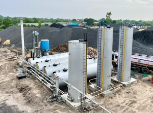 direct heating tank for asphalt plant