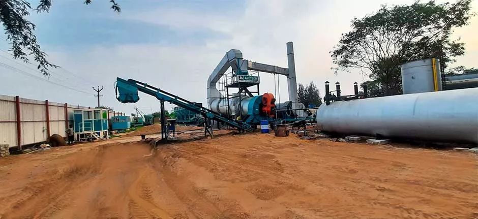bitumen drum mix plant