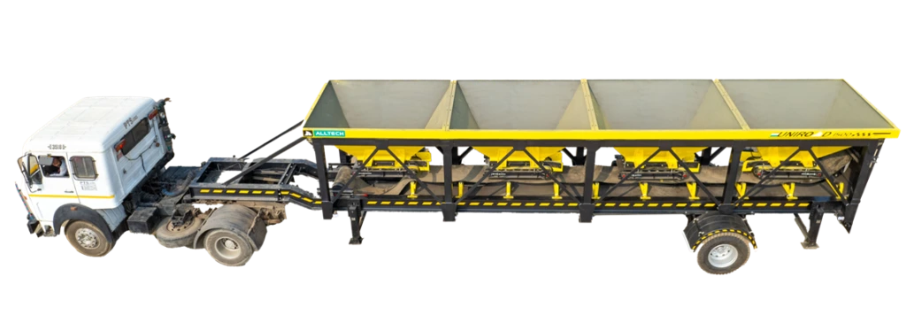 cold bin feeder for portable asphalt plant