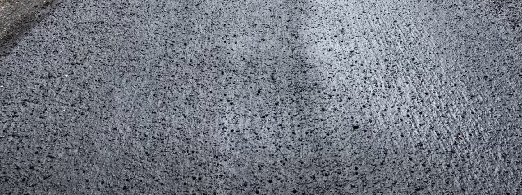 Road After Polymer Spraying