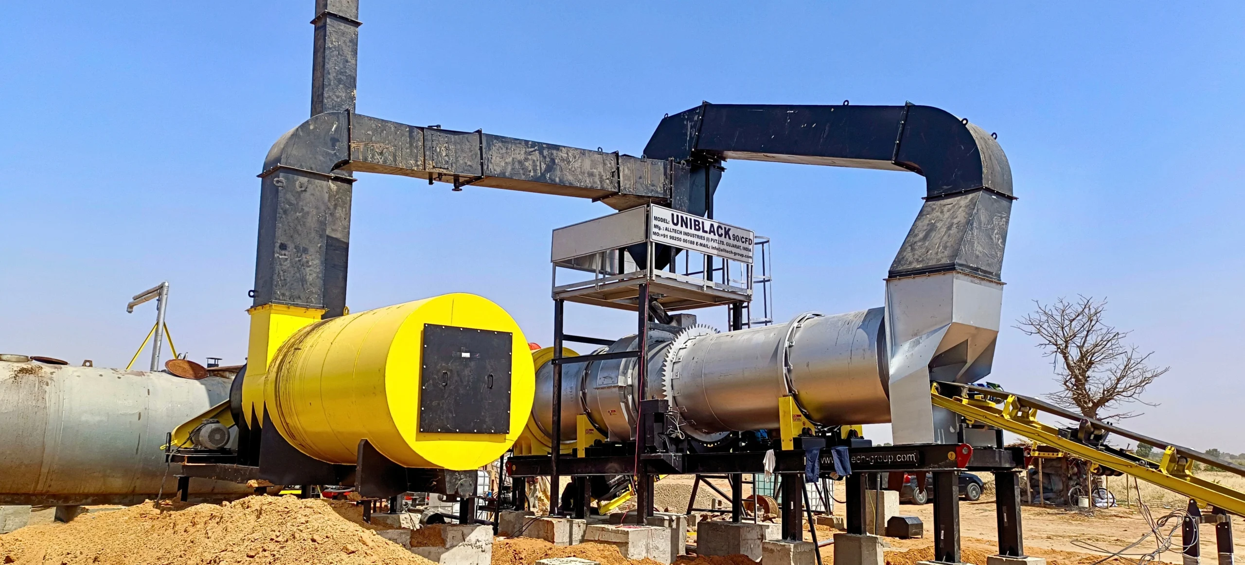 counter flow drum mix plant