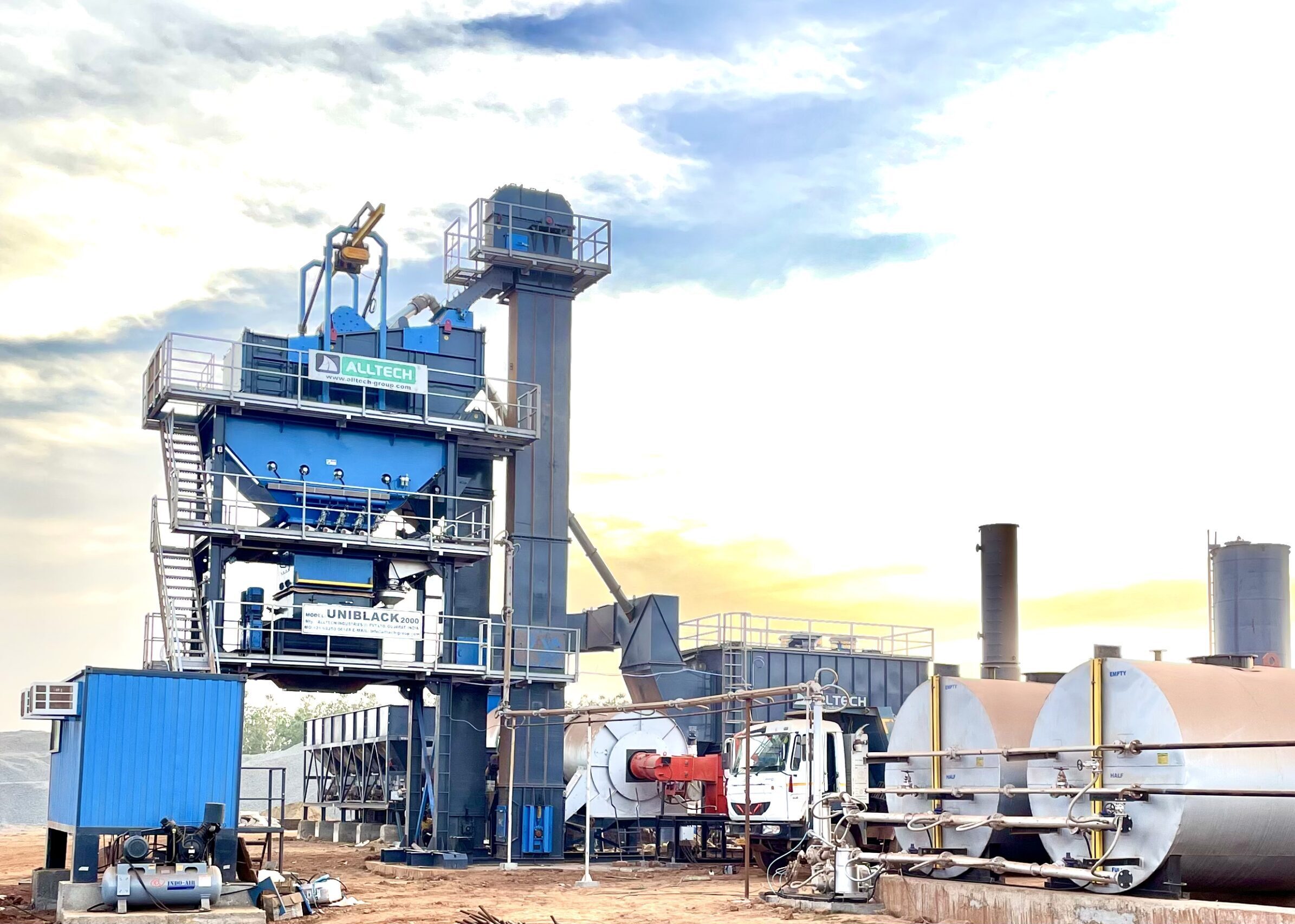 batch type hot mix plant