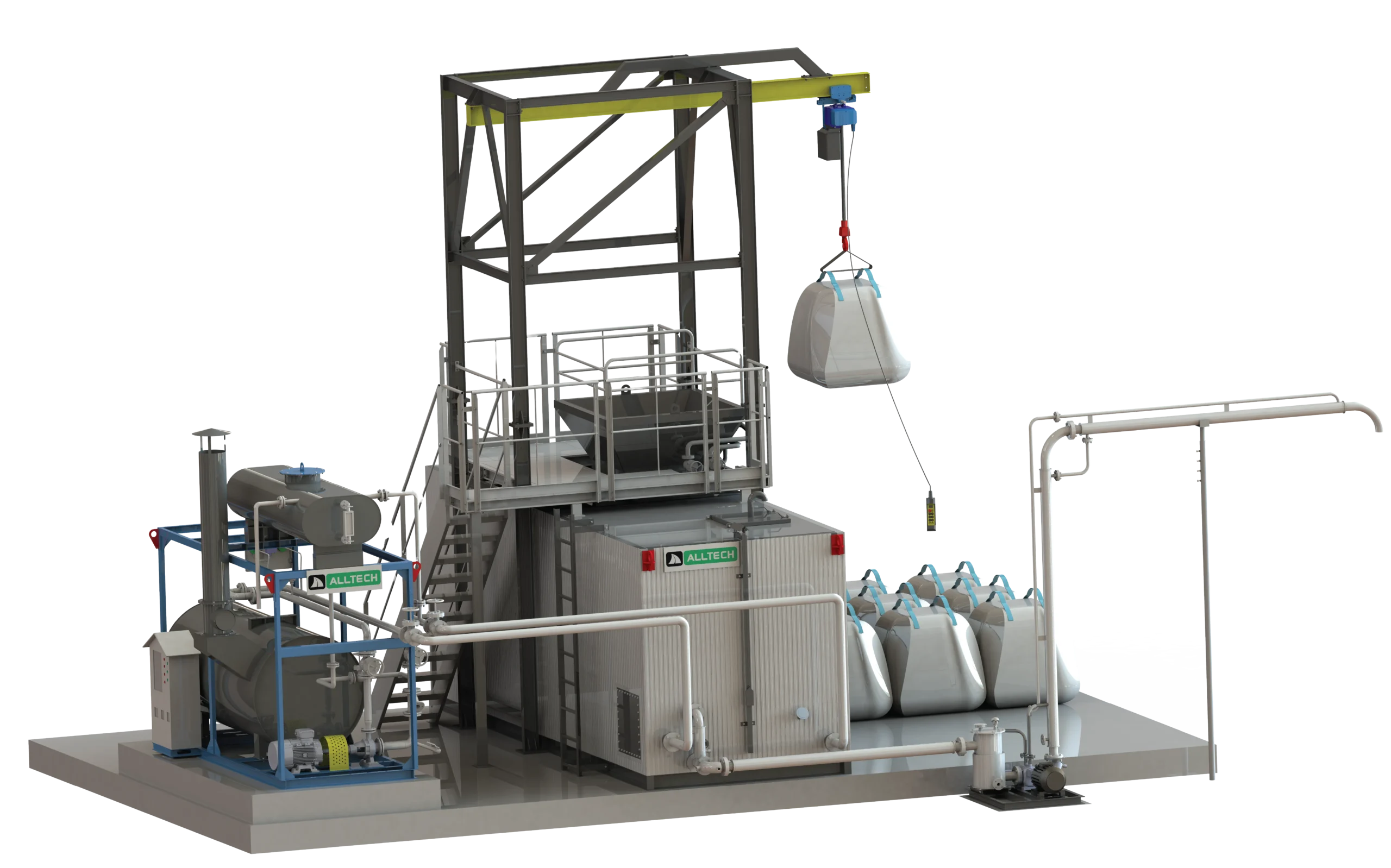 bitumen bag melter Render Image