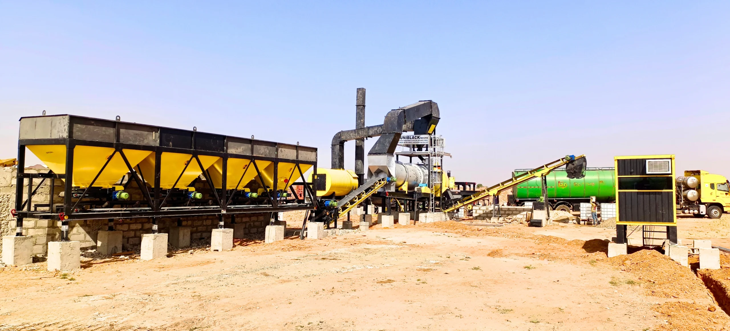 counter flow drum mix plant CFD