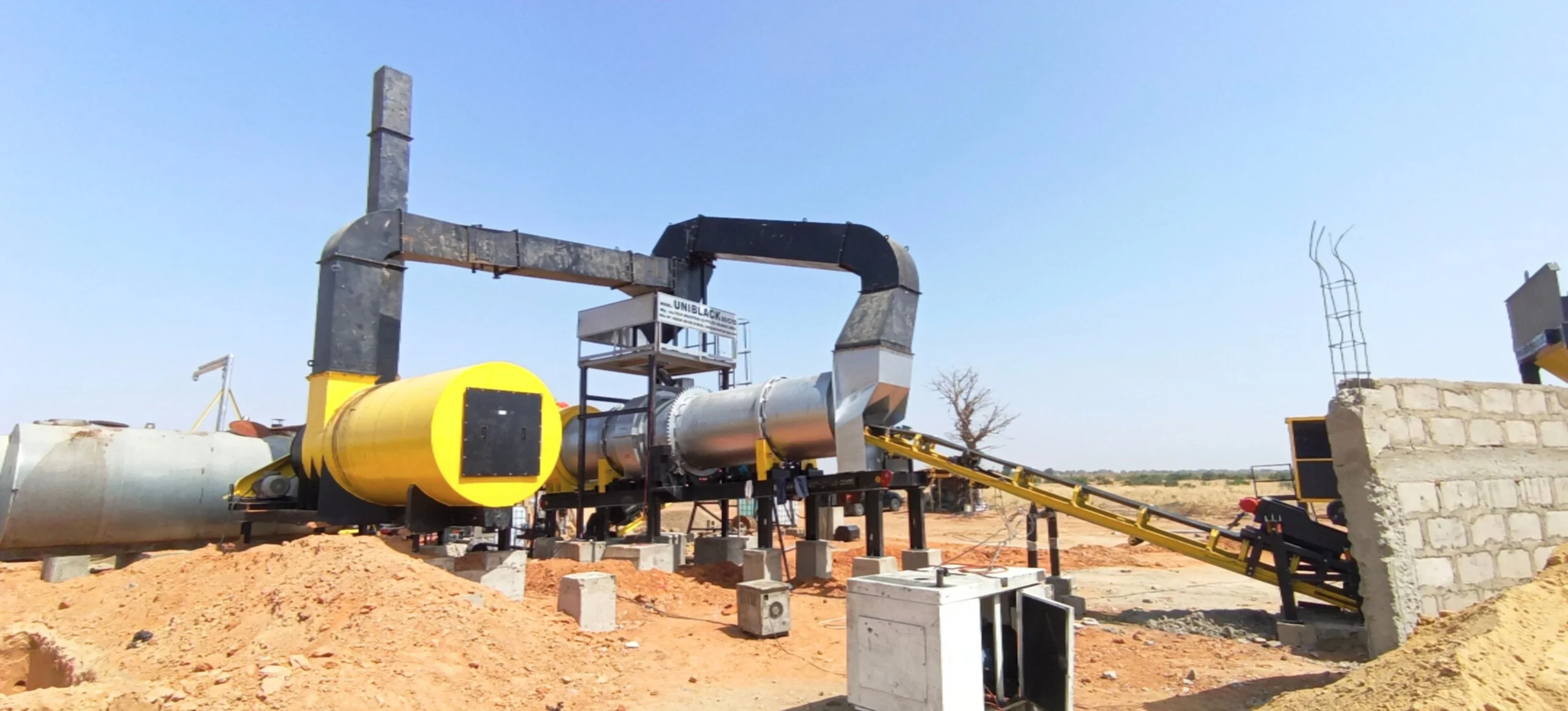 counter flow drum mix plant