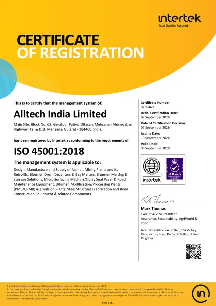 ISO 45001:2018 – Occupational Health & Safety