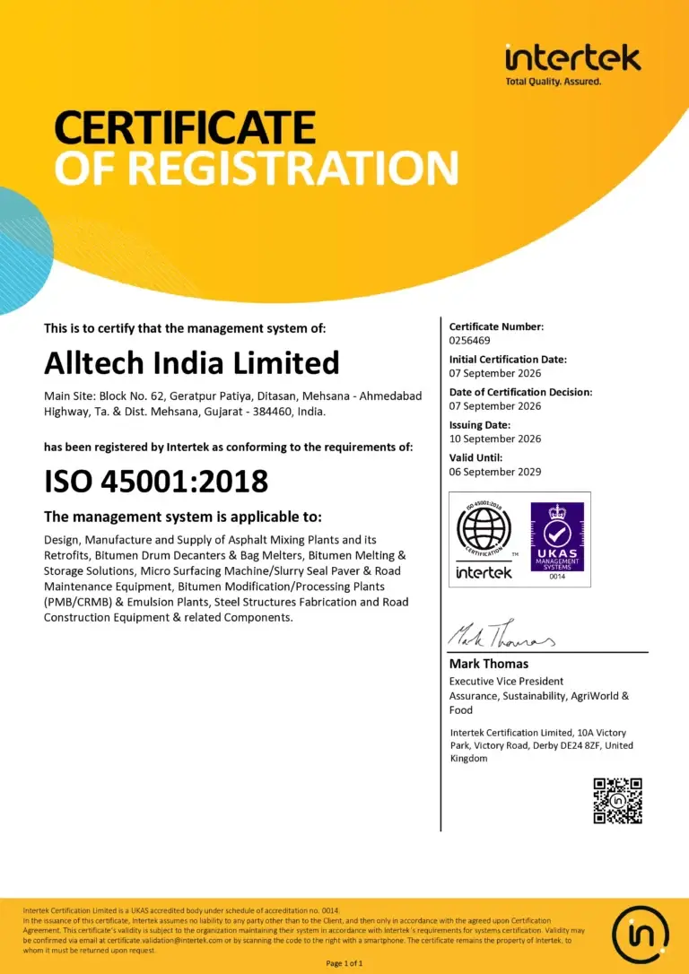 ISO 45001:2018 – Occupational Health & Safety