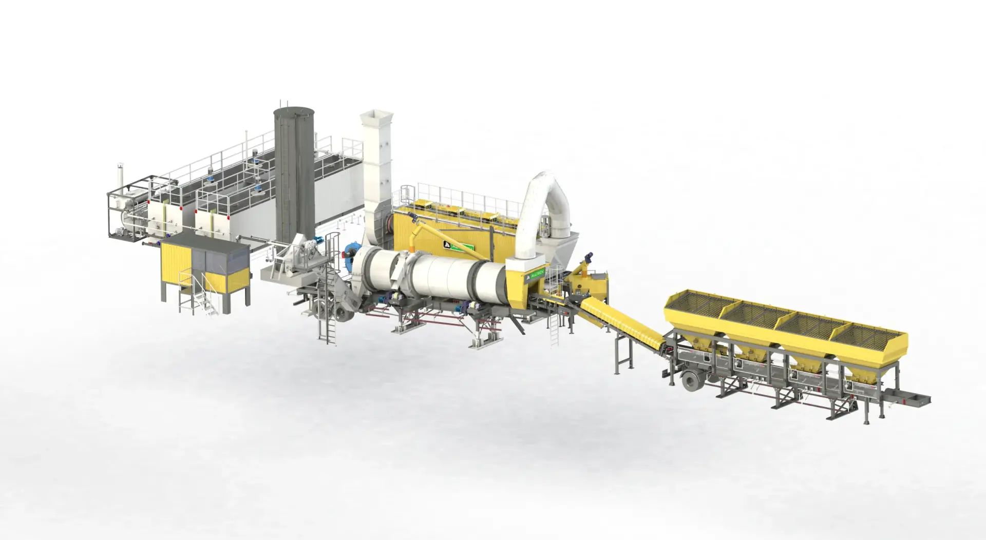 counter flow drum mix plant